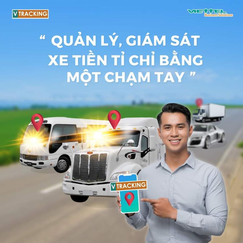 Gắn giám sát hành trình xe tải của Viettel Bình Thuận